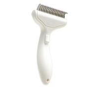 Spazzola smatting per cani, delicata sulla pelle, graduale curva per cani, gatti e cuccioli, strumento per rimuovere il pelo del sottopelo e massaggiare, per spargere e massaggiare