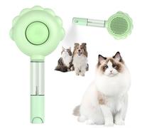 Spazzola spray per cani e gatti - Vamotto Spazzola autopulente per la toelettatura degli animali domestici con spray d'acqua e rilascio dei peli con un clic per animali a pelo lungo/corto (verde)
