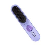 Spazzola Stira Capelli Da Viaggio,35 Watt Antiscottatura Ricaricabile 9 Livelli - Spazzola Raddrizzante Riscaldata per lo Styling delle Donne - per Vacanze Viaggio Appuntamento Uso
