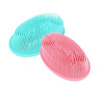 Spazzola Tattile Sensoriale in Silicone a Doppio Lato 2 Pezzi | Bebè e Adulti, Leggera e Morbida, Aiuta Personale, Interazione Genitore Figlio