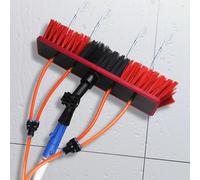 Spazzola telescopica alimentata ad Acqua per la Pulizia dei Pannelli solari - Testa da 30 cm, Ideale per la Manutenzione degli impianti fotovoltaici e Altre attività di Pulizia, Portata este