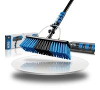 Spazzola telescopica per la pulizia di impianti solari e finestre | nelle versioni da 4,6 metri e 7 metri |+ Allacciamento all'acqua e dispenser di sapone | Asta telescopica | Fotovoltaico | Veranda