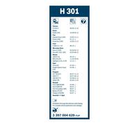Spazzola tergi posteriore per ABARTH ALFA ROMEO CHEVROLET CITROËN DACIA FIAT FOR