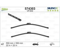 SPAZZOLA TERGI SILENCIO FLAT BLADE ANT SX COPPIA 550mm + 550mm CODICE BREVE: VF3