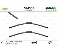 SPAZZOLA TERGI SILENCIO FLAT BLADE ANT SX COPPIA 600mm + 450mm CODICE BREVE: VF3