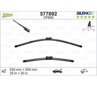 SPAZZOLA TERGI SILENCIO FLAT BLADE ANT SX COPPIA 630mm + 500mm CODICE BREVE: VF8