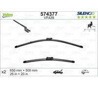 SPAZZOLA TERGI SILENCIO FLAT BLADE ANT SX COPPIA 650mm + 500mm CODICE BREVE: VF4