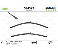 SPAZZOLA TERGI SILENCIO FLAT BLADE ANT SX COPPIA 700mm + 550mm CODICE BREVE: VF4