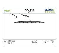 Spazzola Tergi Valeo 574118 Silencio Conventional Single per Citroën Ford VW