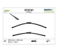 Spazzola Tergi Valeo 574741 Silencio Flat Blade Set per Bmw Bmw (brilliance)