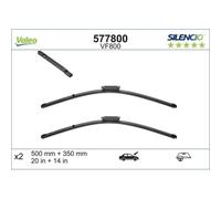 Spazzola Tergi Valeo 577800 Silencio Flat Blade Set per Renault Smart