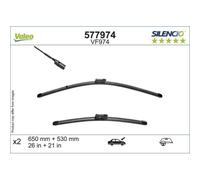 Spazzola Tergi Valeo 577974 Silencio Flat Blade Set per Porsche VW Land Rover