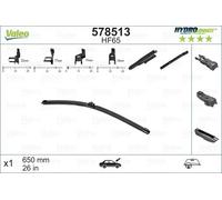 Spazzola tergicristallo 578513 VALEO per PEUGEOT OPEL FIAT PORSCHE HYUNDAI BMW