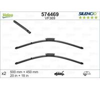 VALEO Kit spazzole tergicristallo 574469 500/450 mm anteriore flat blade