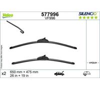 Spazzola tergicristallo VALEO Silencio 577996, 650/475mm, Anteriore, 2 Pezzo