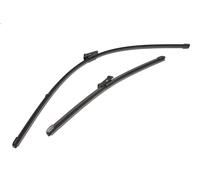 VALEO Silencio Tergicristalli VF843 Kit di Spazzole tergicristallo originali Flat Blade ad Alte Prestazioni, Maggior Visibilità su Strada 650mm/400mm Anteriore Confezione da 2 577843