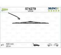 Spazzola tergicristallo posteriore 574279 VALEO per HONDA RENAULT MAZDA