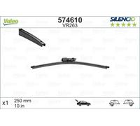 Spazzola tergicristallo posteriore 574610 VALEO per VW SEAT SKODA