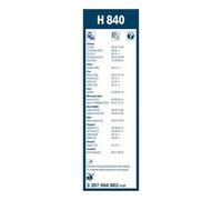 Tergicristallo per parabrezza BOSCH 3 397 004 802, Twin H840 Lunghezza 290mm, indietro, 1 pezzo