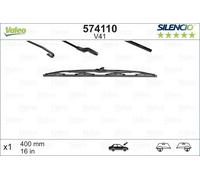 Spazzola tergicristallo Spazzola tergi a staffa 574110 VALEO per ALFA ROMEO OPEL