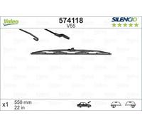 Spazzola tergicristallo Spazzola tergi a staffa 574118 VALEO per MERCEDES-BENZ