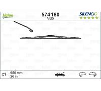 Spazzola tergicristallo Spazzola tergi a staffa 574180 VALEO per SUZUKI FIAT KIA