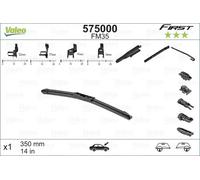 Spazzola tergicristallo Spazzole flat blade 575000 VALEO per CHEVROLET SUZUKI