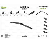 Spazzola tergicristallo Spazzole flat blade 575005 VALEO per BMW MITSUBISHI FORD
