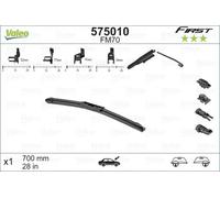 Spazzola tergicristallo Spazzole flat blade 575010 VALEO per FORD CITROËN VW MAN