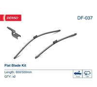 Spazzola tergicristallo DENSO Flat Blades DF-037, 650/500mm, Anteriore, 2 Pezzo
