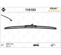 Spazzola tergicristallo SWF 116183, 600mm, Anteriore, 1 Pezzo