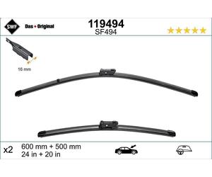 Spazzola tergicristallo SWF 119494 per VOLVO XC40 (536) 2 2017-2022