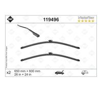 Tergicristallo per parabrezza SWF 119496, Visioflex Lunghezza 650+600mm, fronte, 2 pezzo
