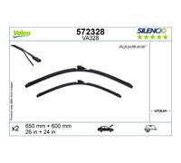 Spazzola tergicristallo VALEO AquaBlade 572328, 650/600mm, Anteriore, 2 Pezzo