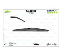 Spazzola tergicristallo VALEO Silencio 574088, 260mm, Posteriore, 1 Pezzo