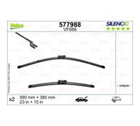 Spazzola tergicristallo VALEO Silencio 577988, 580/380mm, Anteriore, 2 Pezzo