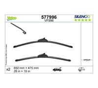 Spazzola tergicristallo VALEO Silencio 577996, 650/475mm, Anteriore, 2 Pezzo