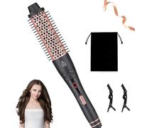 Spazzola Termica per Capelli, 38 mm Spazzola Arricciacapelli Volumizzante, Thermal Brush Ionica 3 in 1, Ferro Arricciacapelli Portatile Rimovibile, Usato Come Lisciare