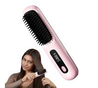 Spazzola Termica per Capelli | Styler Asciugacapelli Volumizzante,Spazzola Elettrica Senza Fili Con 3 Livelli Regolabili Schermo Touch Per Styling Donne Ragazze Casa Viaggio Volume