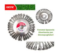 SPAZZOLA TESTINA DECESPUGLIATORE UNIVERSALE PER DISERBO PULIZIA 200 mm ACCIAIO