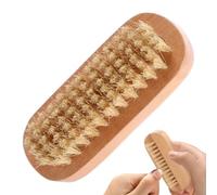 Spazzola unghie Setole di cinghiale riutilizzabili in legno per manicure