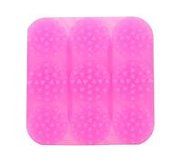 Spazzola universale antiscivolo in silicone per shampoo, spazzola per capelli e pelle cavelosa, massaggio corpo, vasca, massaggiatore per testa morbida (rosso rosato)
