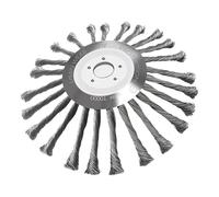 Spazzola universale for diserbo da giardino con ruota in filo d'acciaio da 10/6/5/4 pollici, rimozione di ruggine, erbacce, decespugliatore, tosaerba, decespugliatore(10in with Adapter)