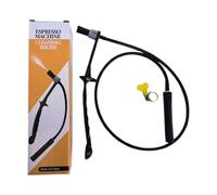 Spazzola universale per macchina da caffè | utensile doppia testa mulino e rimozione | manico lungo pulitore asta vapore espresso per caffè, casa, spazzola di manutenzione resistente