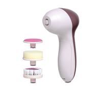 SPAZZOLA VISO ID ITALIAN IDEMULTIMASS spazzola elettrica, batteria ricaricabile, 3 testine, Viola, Bianco