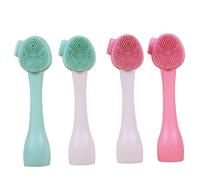 Spazzola Viso in Silicone 4 Pezzi, Manuale per Pulizia e Massaggio