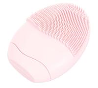 Spazzola Viso Manuale in Silicone Rosa, Doppio Lato Delicato | Lato in Silicone, Setole Morbide Dall’altro, Uso nel Lavandino o Sotto la Doccia, Pulizia Accurata