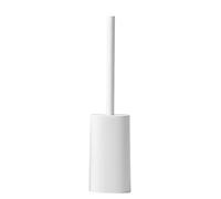 Spazzola WC Scopino chiuso e porta scopino con base a manico lungo.Il design è semplice.Comodo set di scopini for il bagno della casa Spazzola per la pulizia del bagno(Wit)