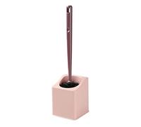 Spazzola WC Scopino e supporto for WC 2 pezzi, scopino for WC con manico lungo e grande for porta scopino for bagno Spazzola per la pulizia del bagno(B)