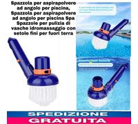 Spazzola x aspirapolvere ad angolo x Pulizia piscina, Con Setole Fini